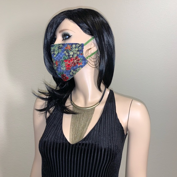 Face Mask Womens Flowers Pretty - Picture 3 of 5